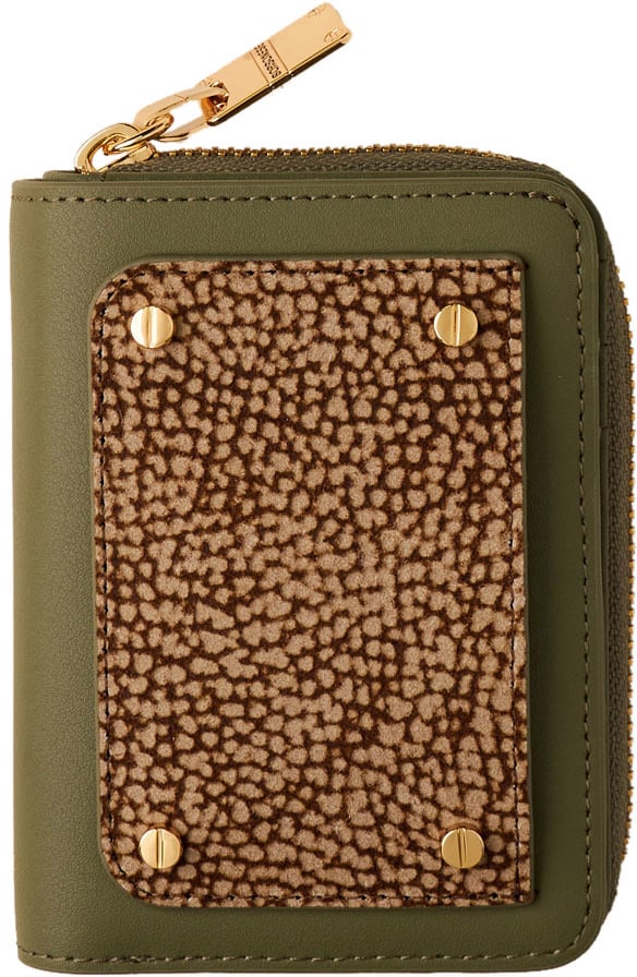 Borbonese SMALL ZIP-AROUND WALLET Groen