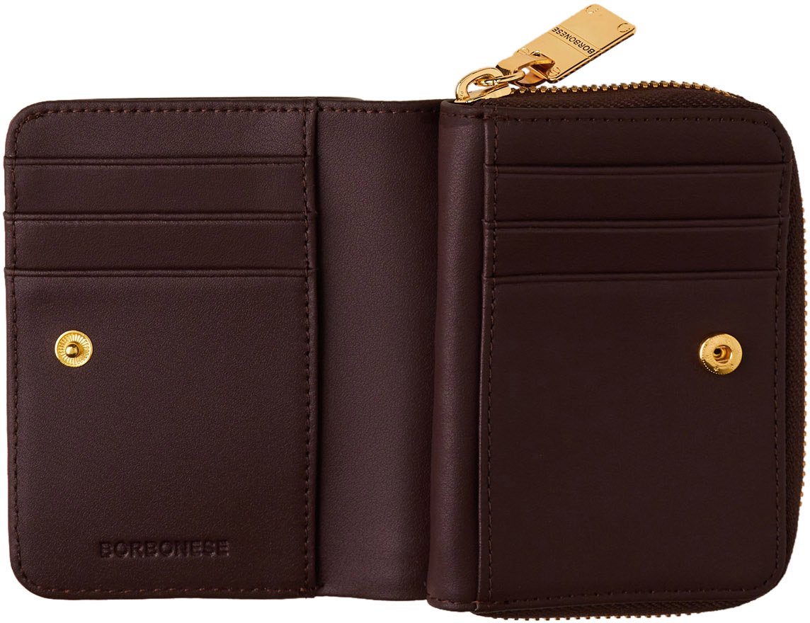 Borbonese SMALL ZIP-AROUND WALLET Maroon