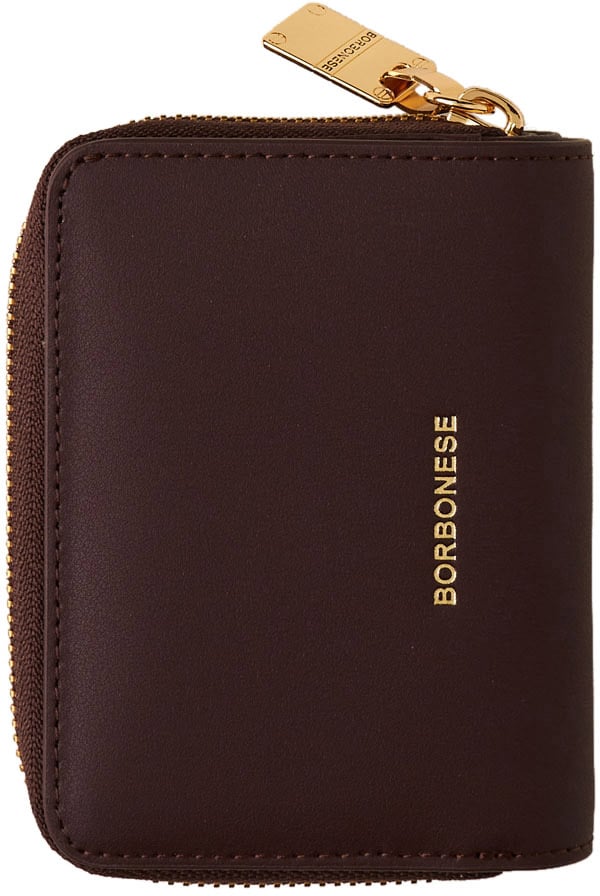 Borbonese SMALL ZIP-AROUND WALLET Maroon