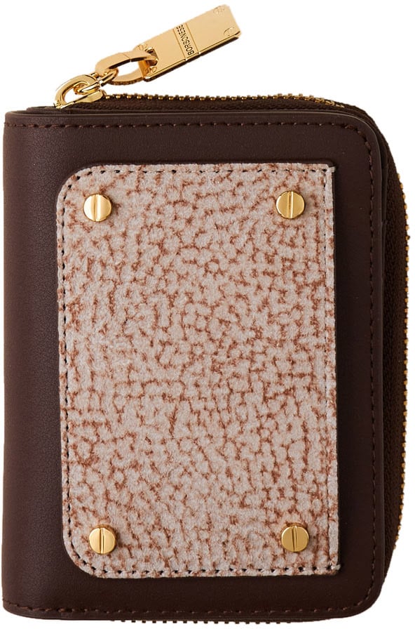 Borbonese SMALL ZIP-AROUND WALLET Maroon