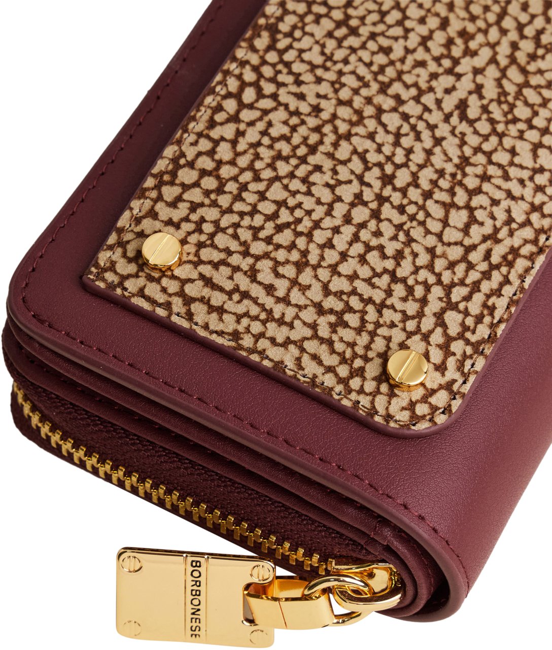 Borbonese SMALL ZIP-AROUND WALLET Rood