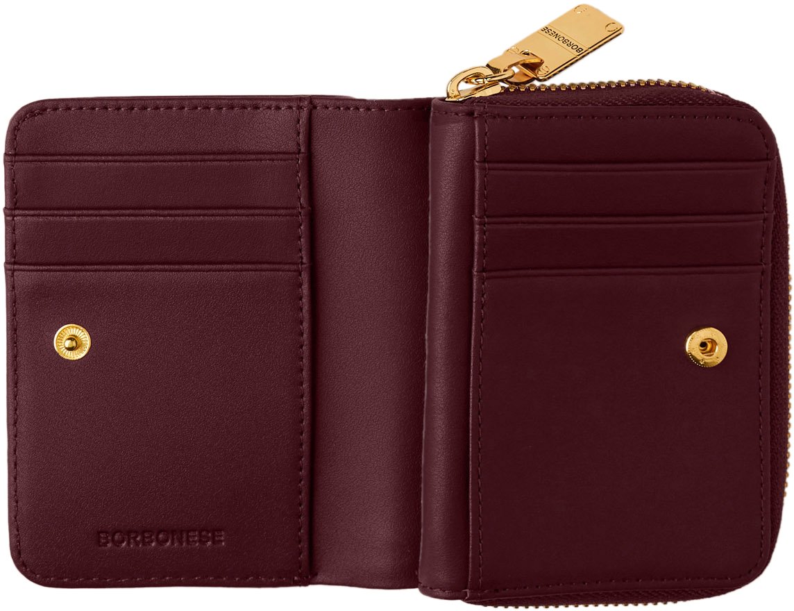 Borbonese SMALL ZIP-AROUND WALLET Rood
