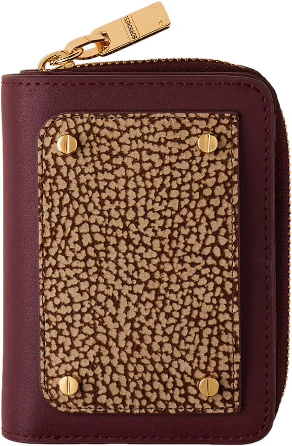 Borbonese SMALL ZIP-AROUND WALLET Rood