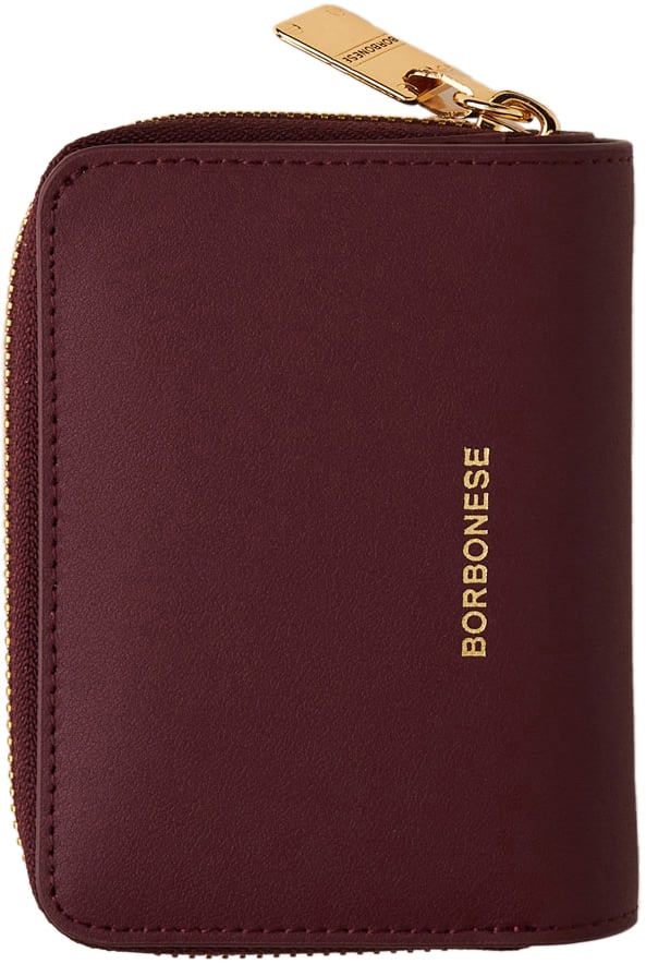 Borbonese SMALL ZIP-AROUND WALLET Rood