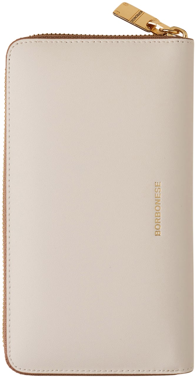 Borbonese LARGE ZIP-AROUND WALLET Wit