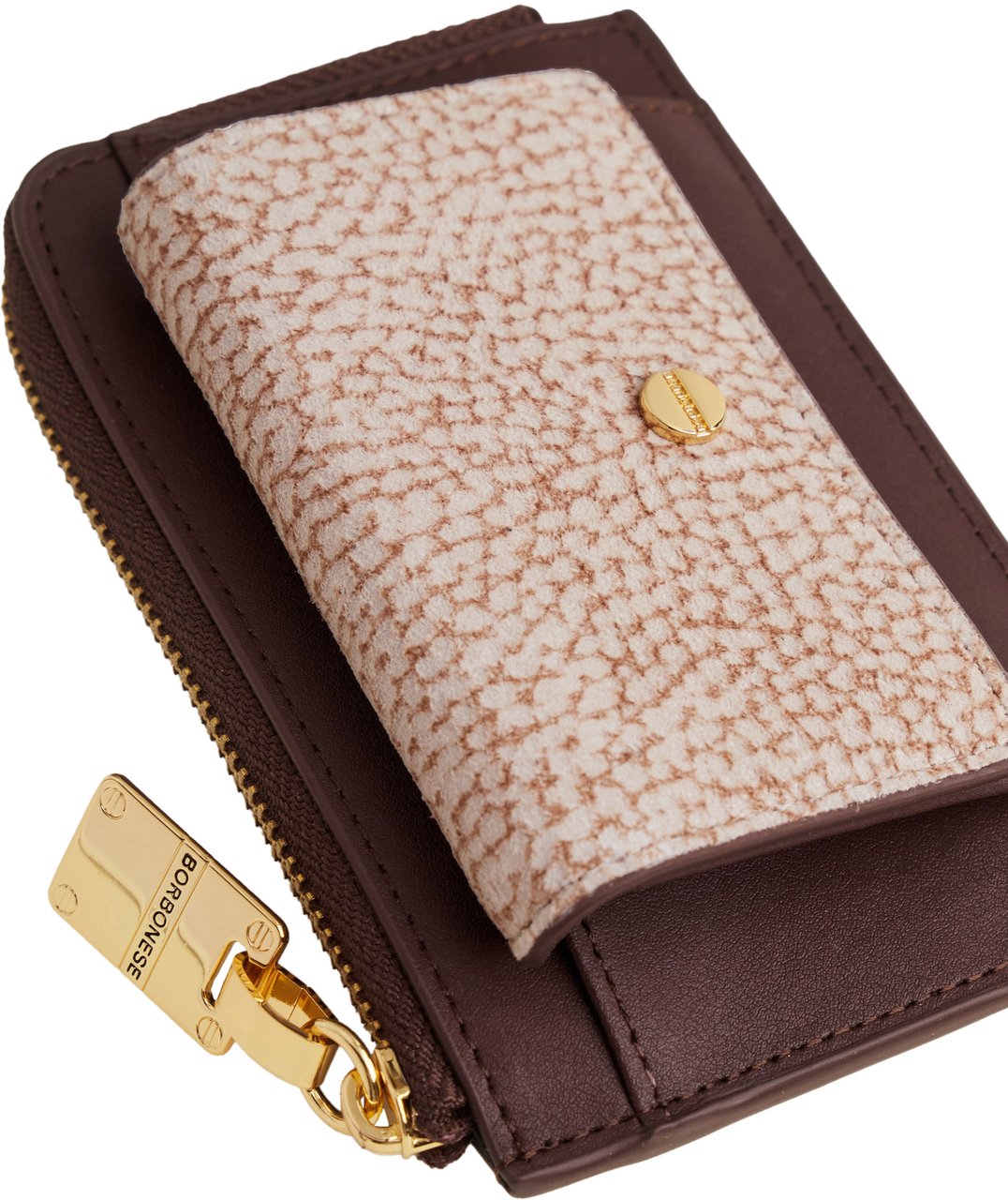 Borbonese KEYCHAIN COIN HOLDER Maroon