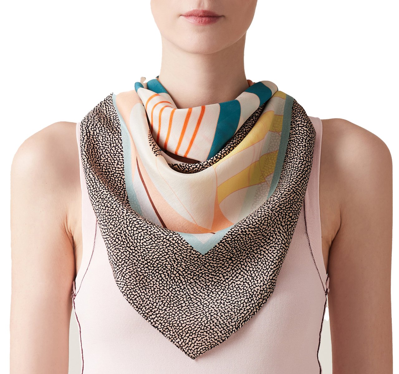 Borbonese SCARF 90X90 Bruin