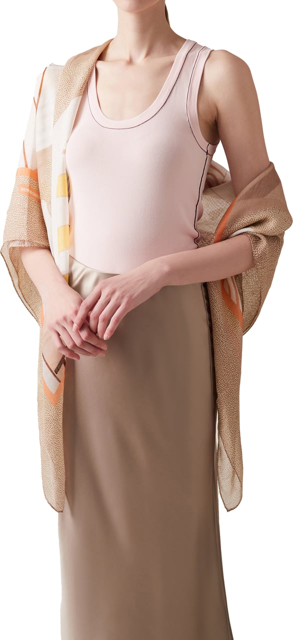 Borbonese SCARF 140x140 Beige