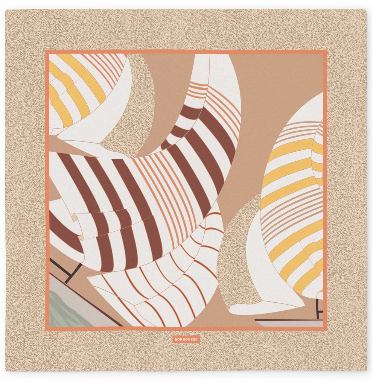 Borbonese SCARF 140x140 Beige
