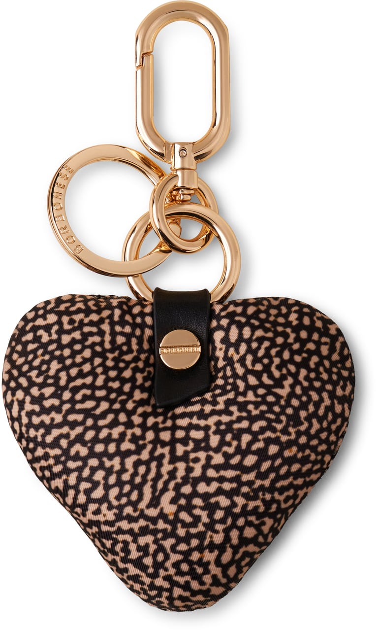 Borbonese HEART KEYCHAIN Bruin