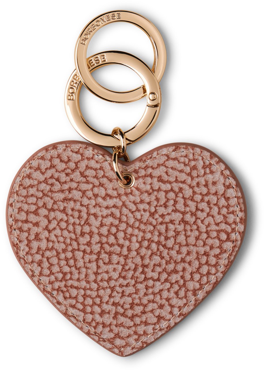 Borbonese HEART KEYCHAIN Beige