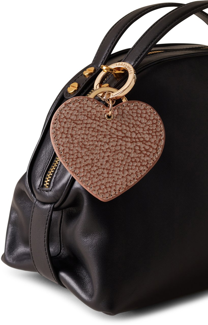 Borbonese HEART KEYCHAIN Beige