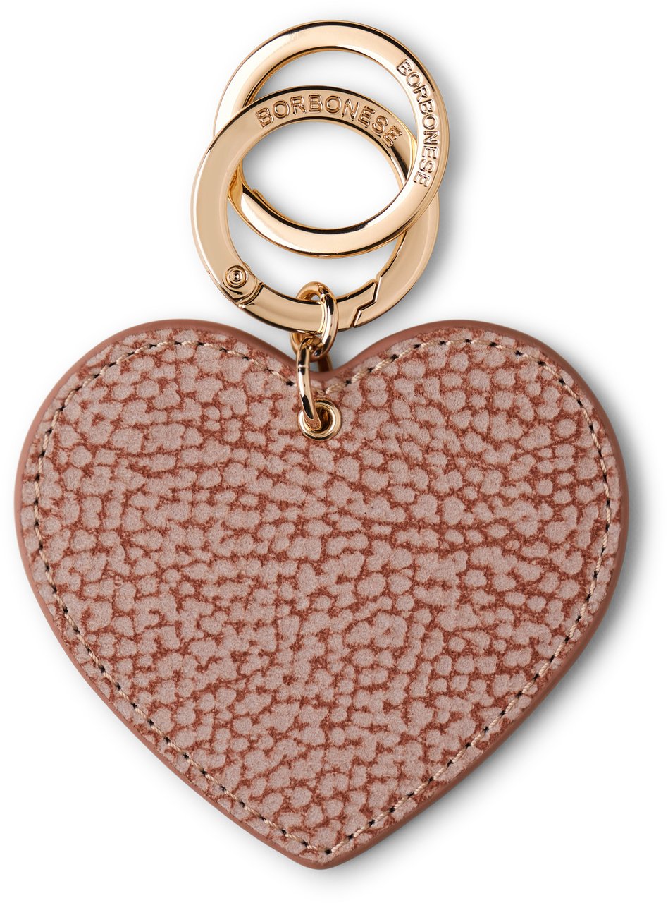 Borbonese HEART KEYCHAIN Beige