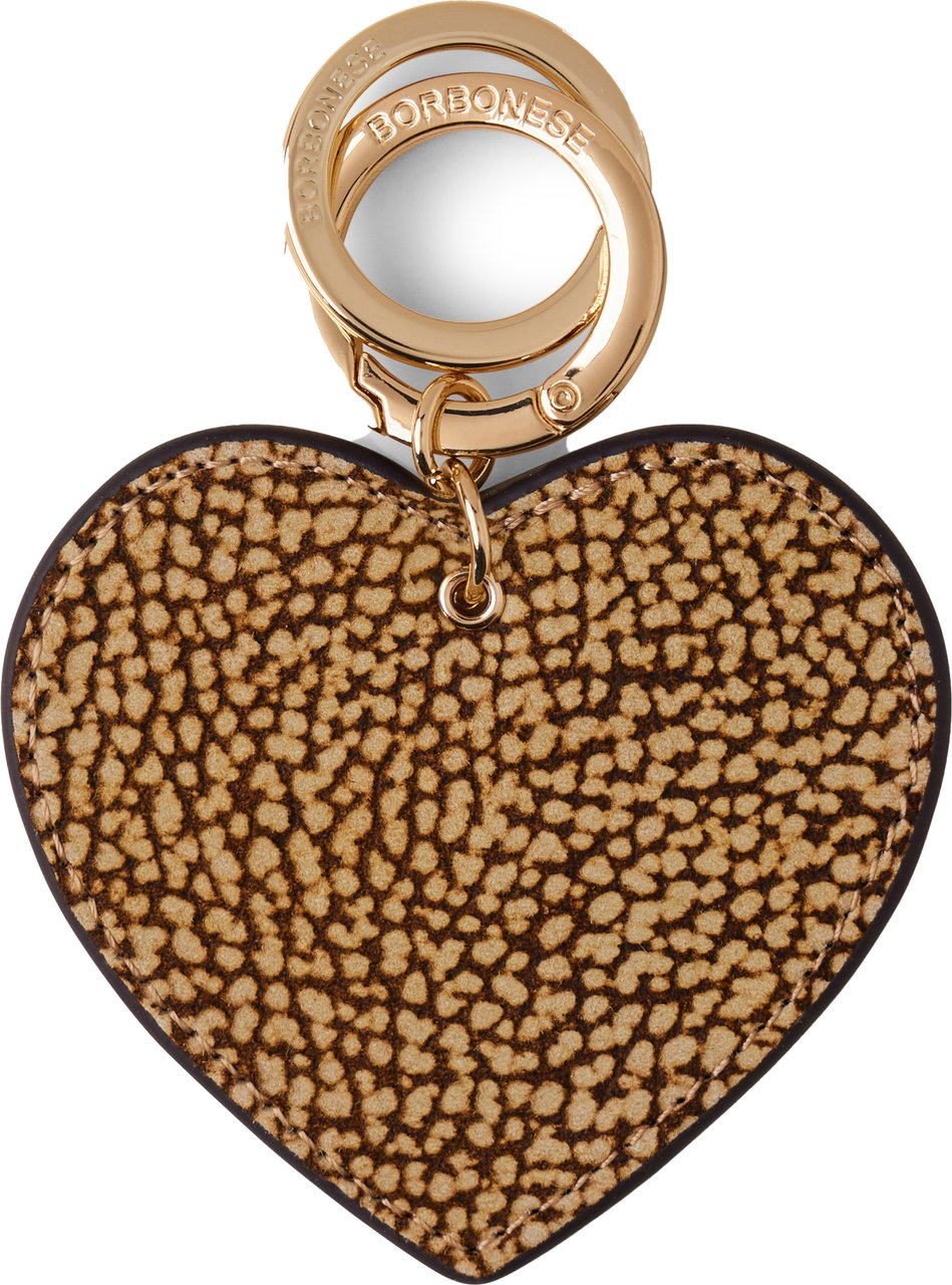 Borbonese HEART KEYCHAIN Bruin