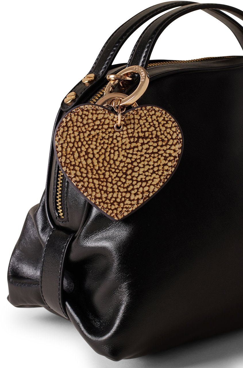 Borbonese HEART KEYCHAIN Bruin