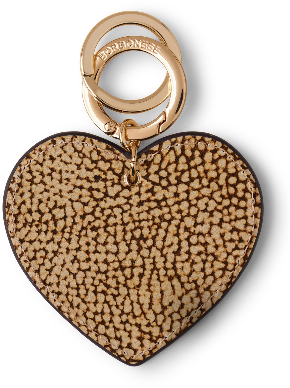 Borbonese HEART KEYCHAIN Bruin