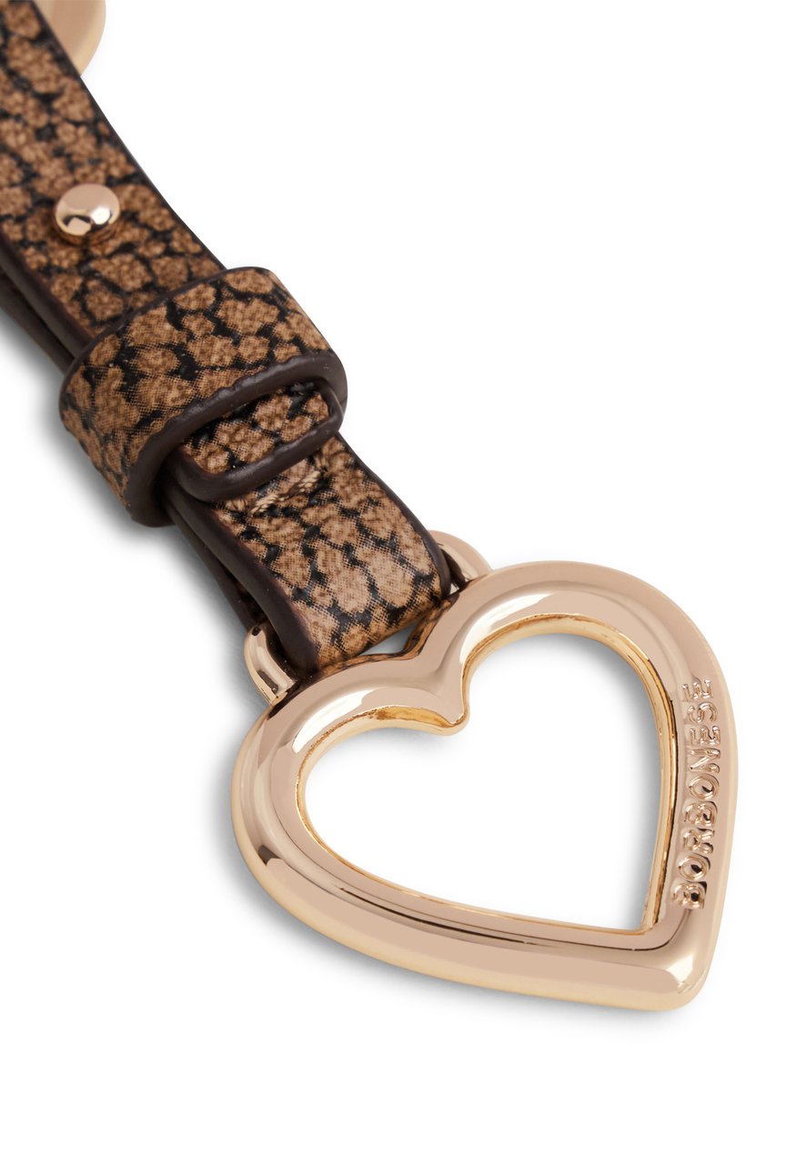 Borbonese HEART KEYCHAIN Bruin