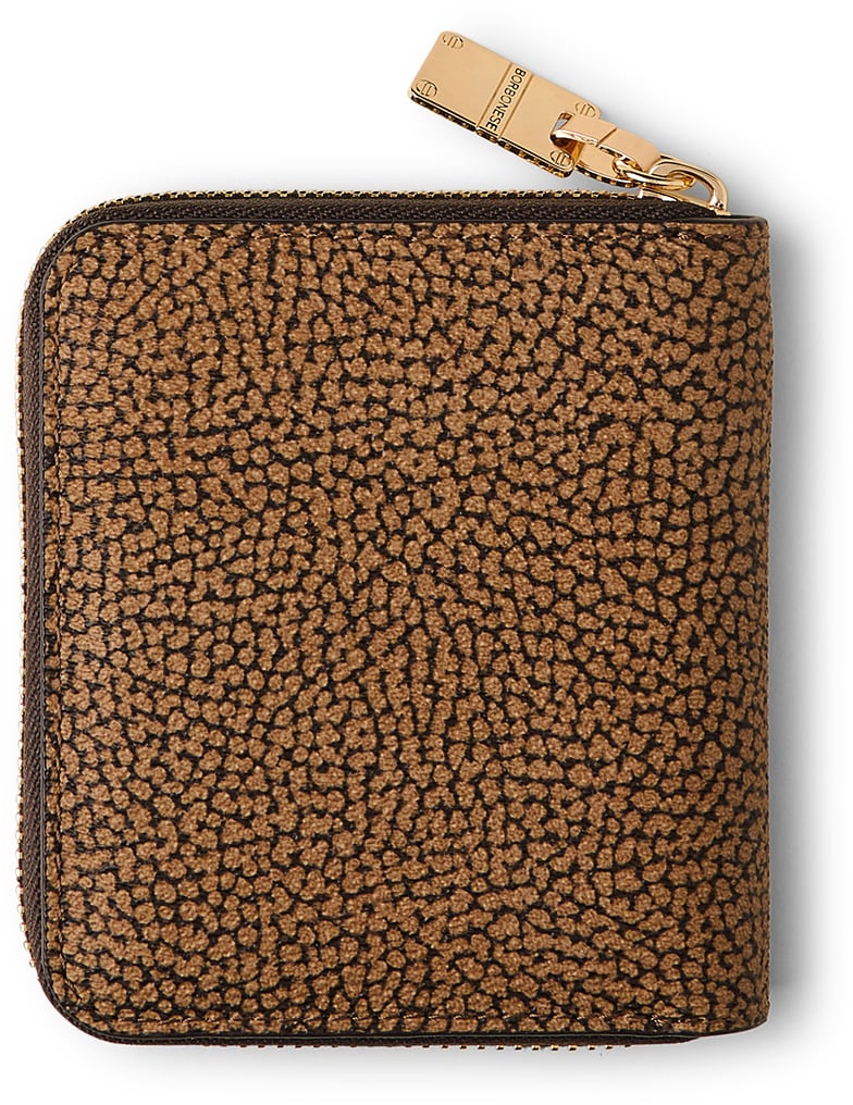 Borbonese SMALL ZIP-AROUND WALLET Bruin