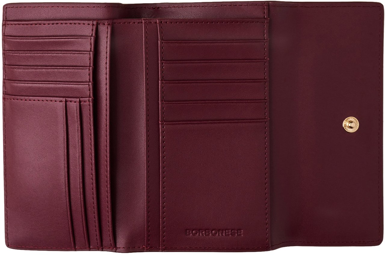 Borbonese MEDIUM WALLET Rood