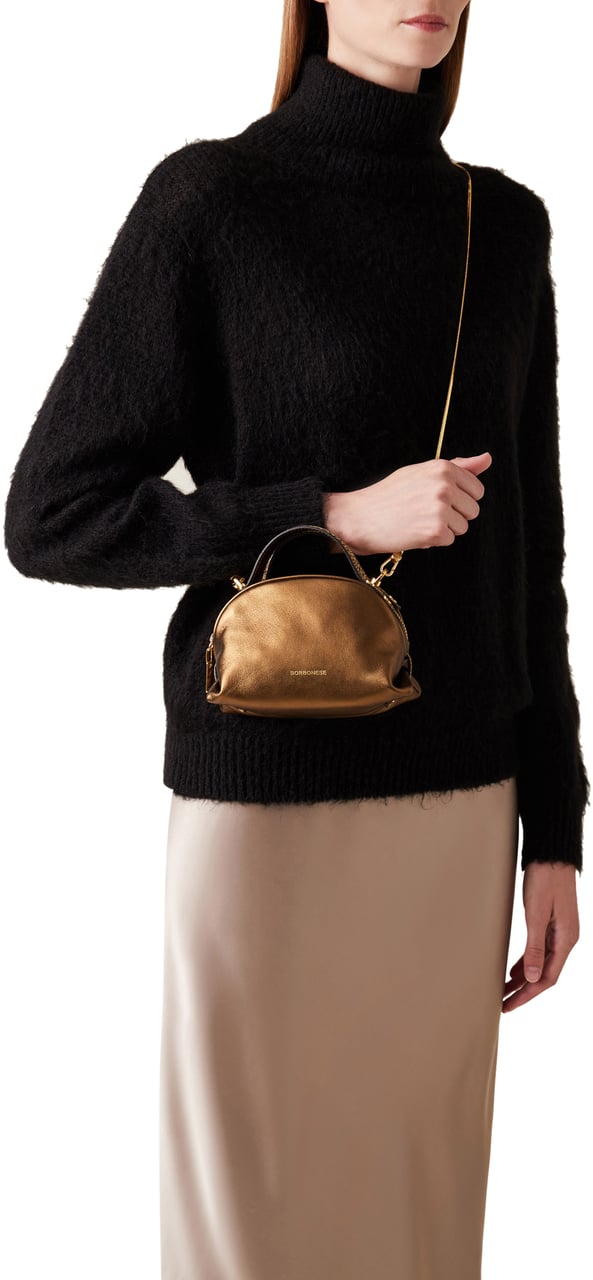 Borbonese MINI BAULETTO BAG Goud