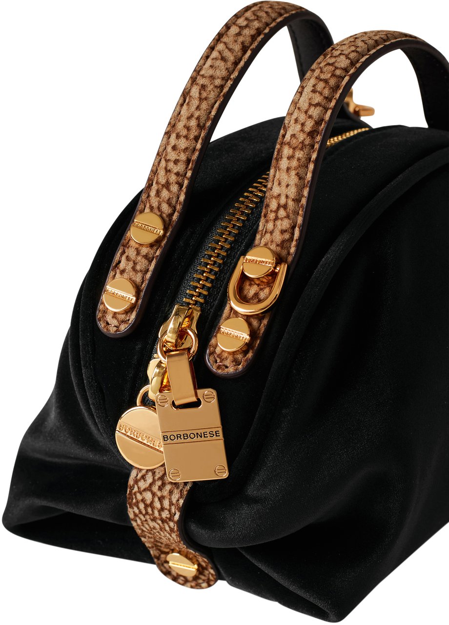 Borbonese MINI BAULETTO BAG Zwart