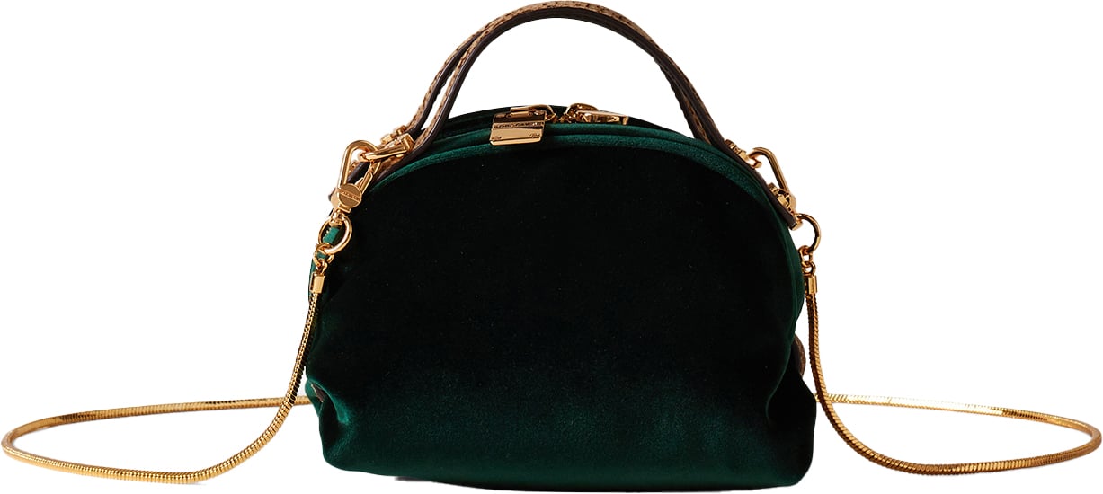 Borbonese MINI BAULETTO BAG Groen