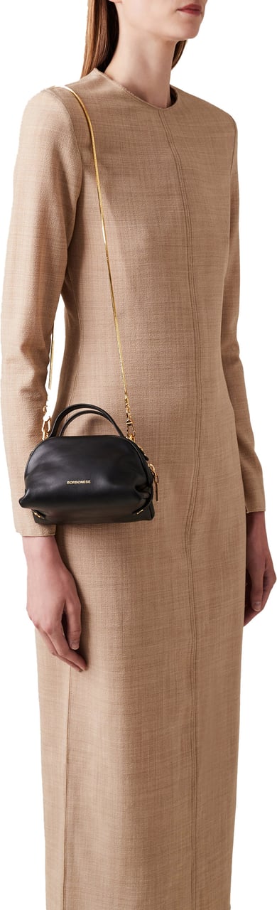 Borbonese MINI BAULETTO BAG Zwart