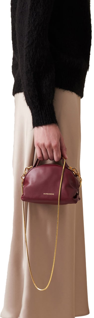 Borbonese MINI BAULETTO BAG Rood