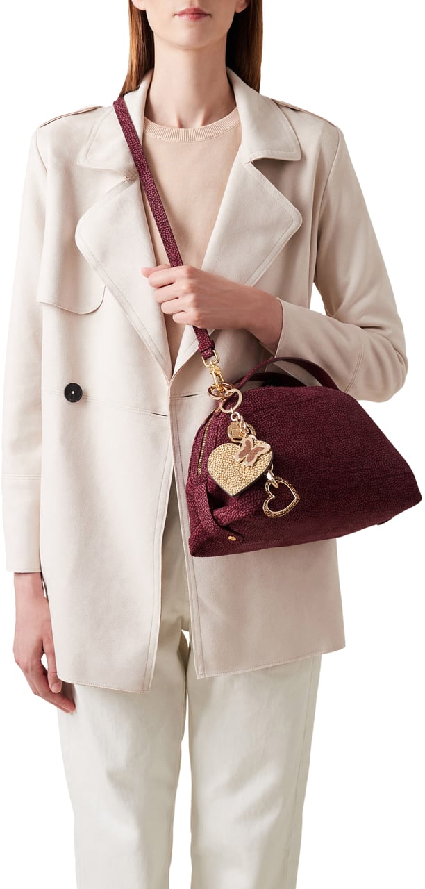 Borbonese SMALL DUFFLE BAG Rood