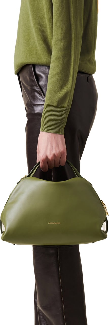 Borbonese SMALL BAULETTO BAG Groen
