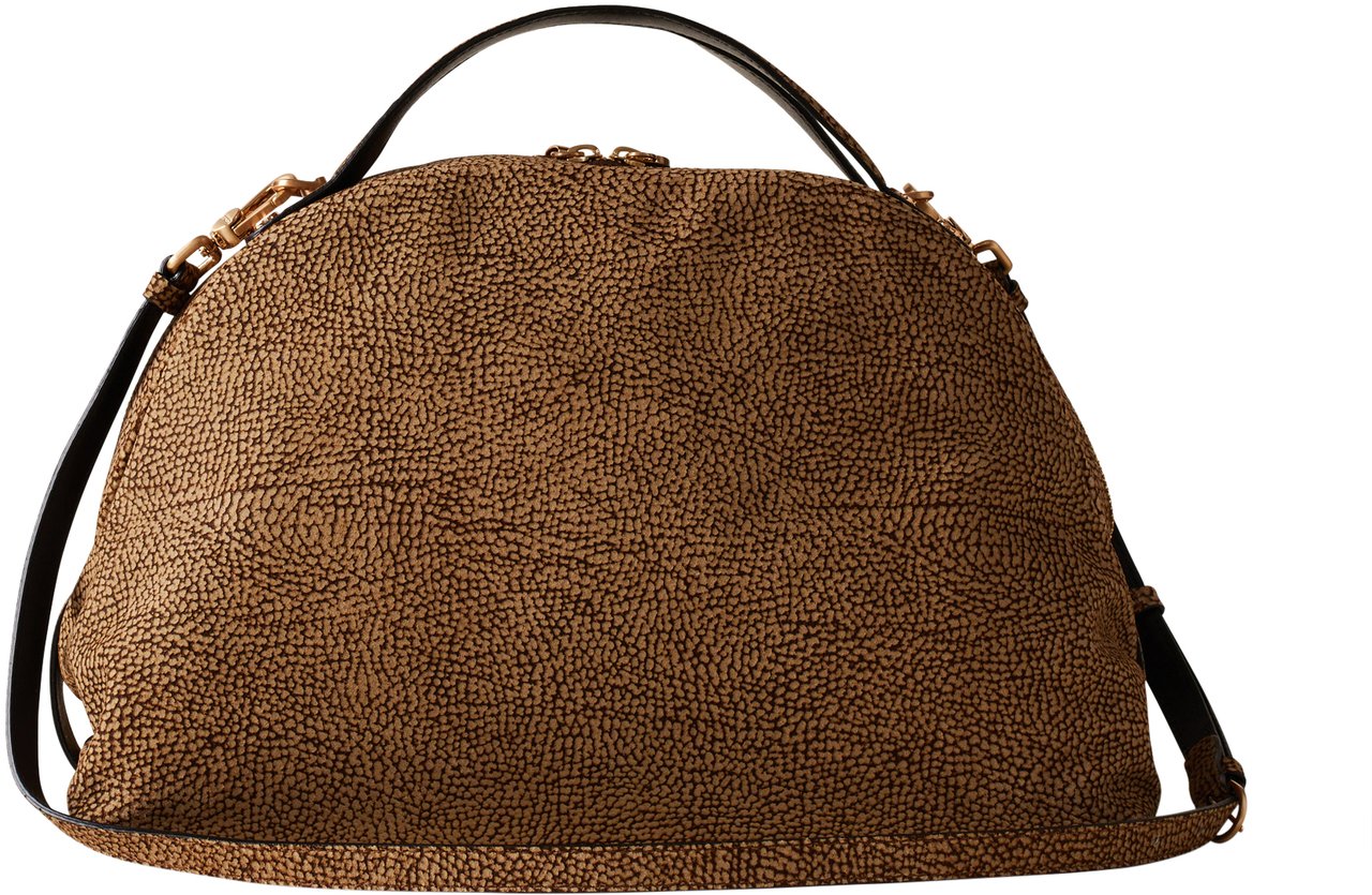 Borbonese MEDIUM DUFFLE BAG Bruin