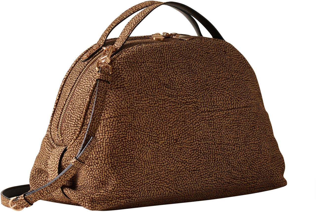 Borbonese MEDIUM DUFFLE BAG Bruin