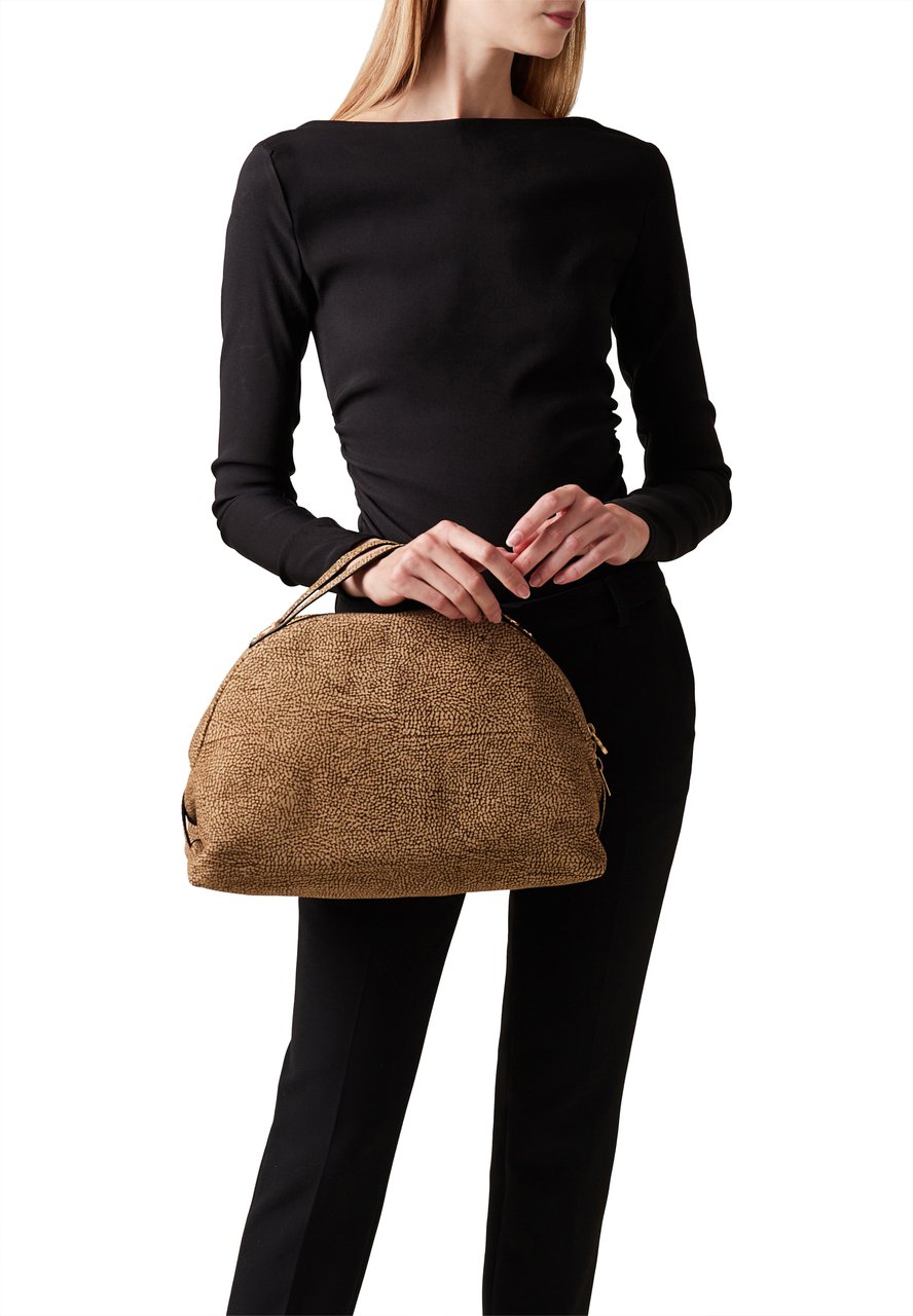 Borbonese MEDIUM DUFFLE BAG Bruin