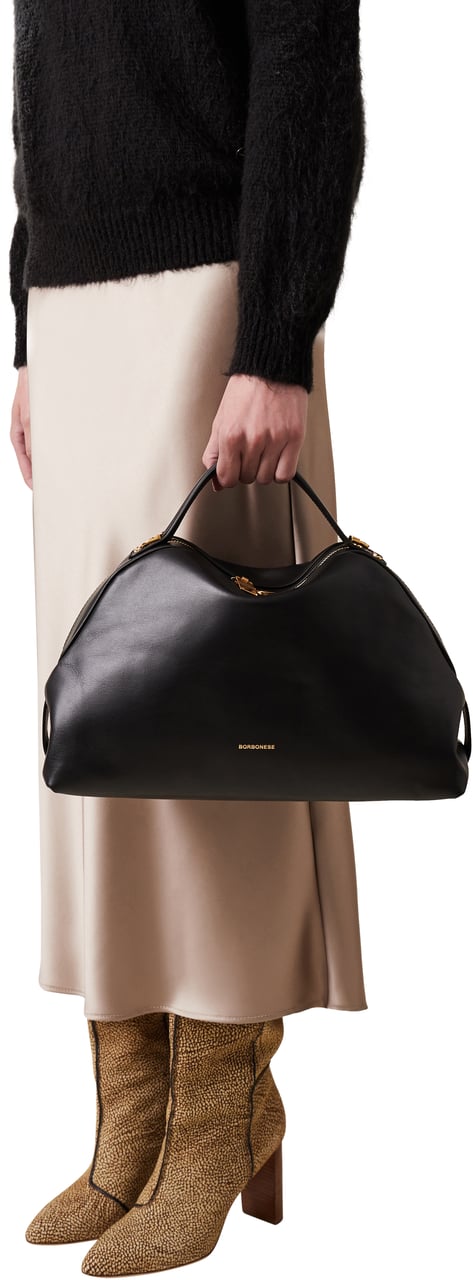Borbonese MEDIUM BAULETTO BAG Zwart