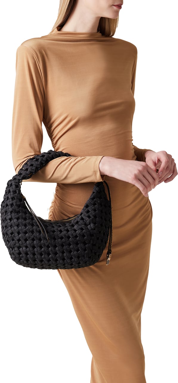 Borbonese LA NIDO HOBO MINI Zwart