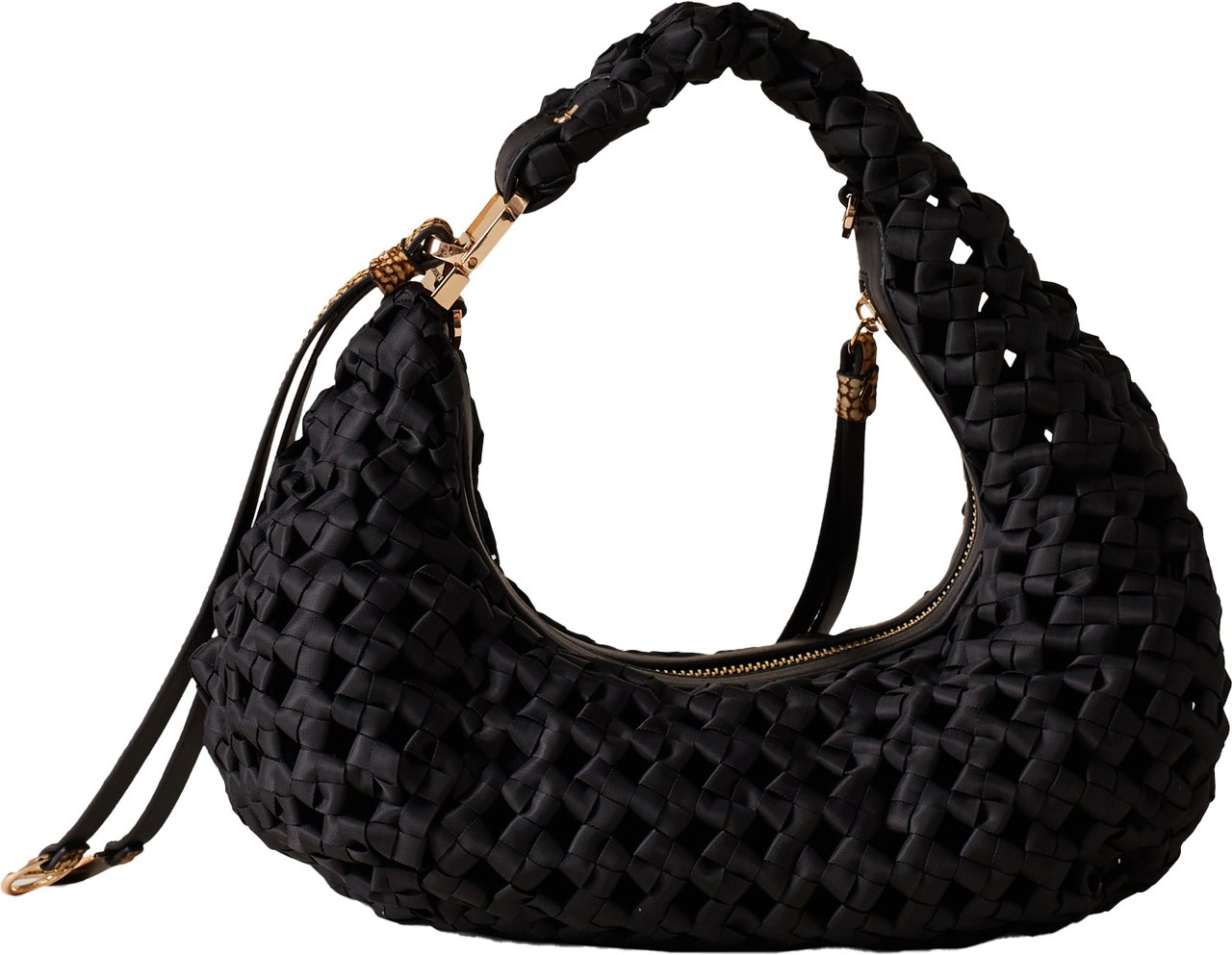 Borbonese LA NIDO HOBO MINI Zwart
