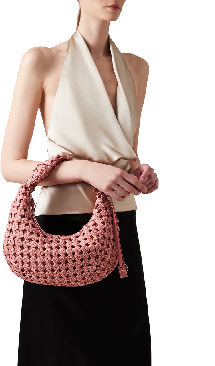 Borbonese LA NIDO HOBO MINI Roze