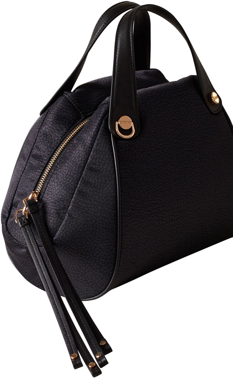Borbonese MARIE MEDIUM DUFFLE BAG Zwart
