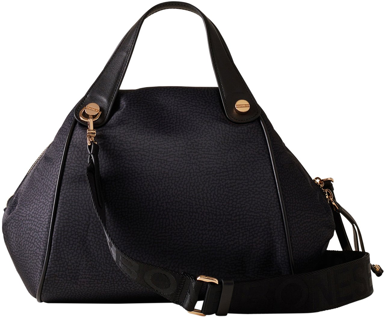 Borbonese MARIE MEDIUM DUFFLE BAG Zwart