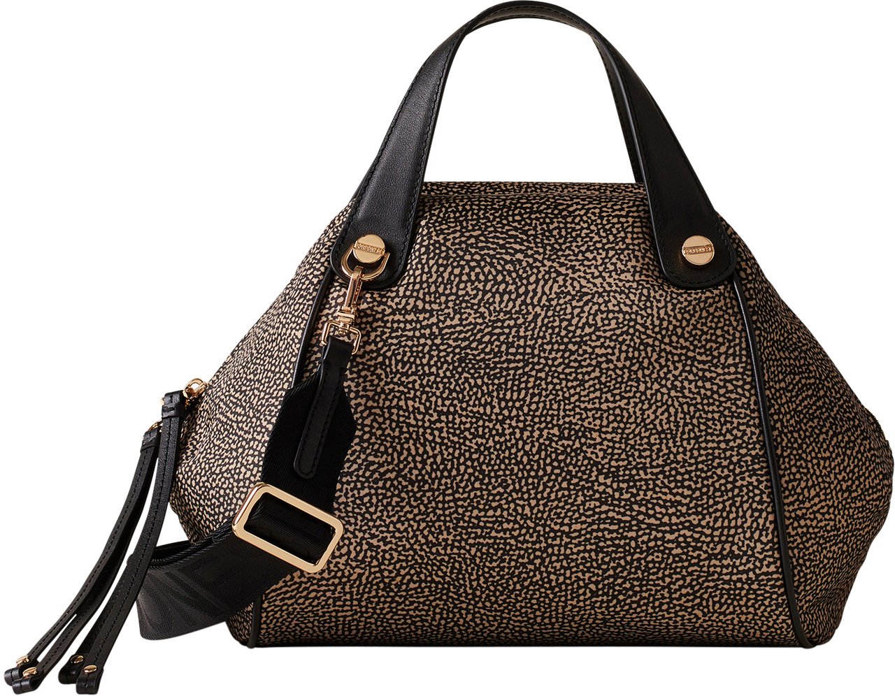 Borbonese MARIE MEDIUM DUFFLE BAG Bruin