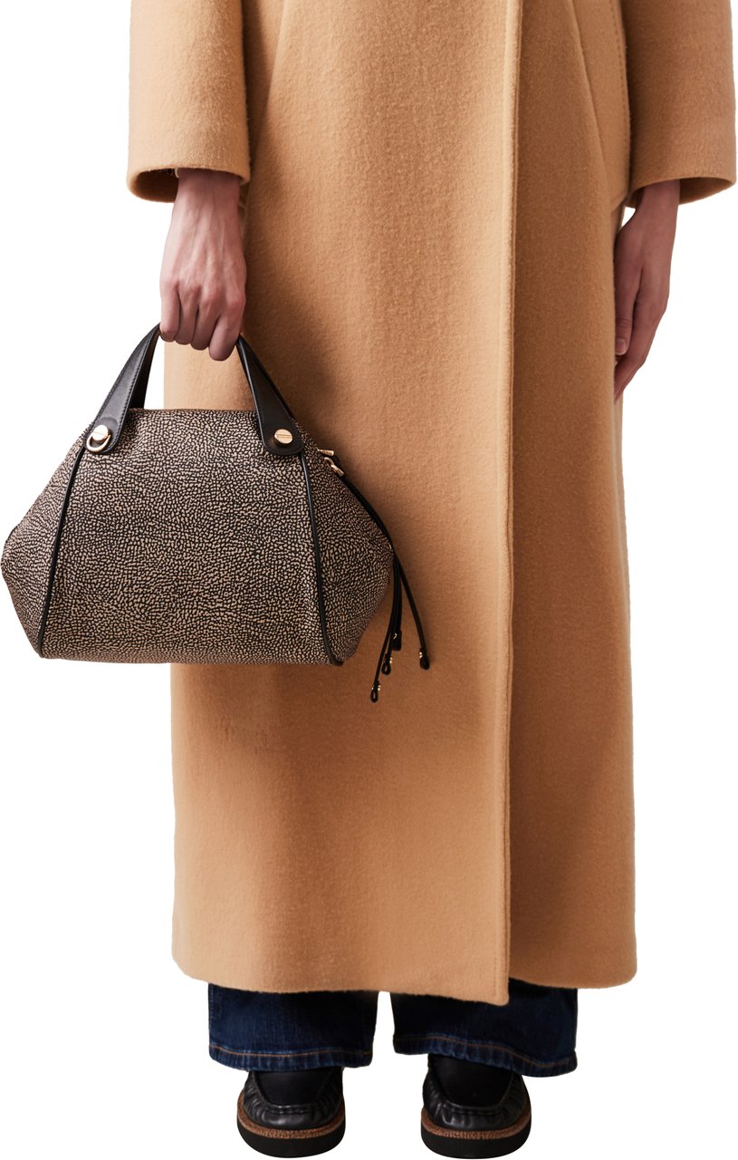 Borbonese MARIE MEDIUM DUFFLE BAG Bruin