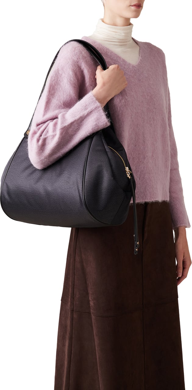 Borbonese MARIE LARGE SHOPPER Zwart