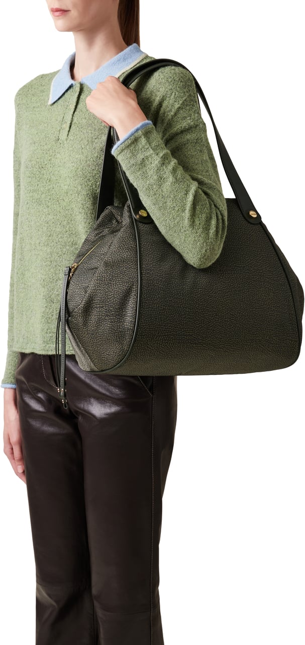 Borbonese MARIE LARGE SHOPPER Groen