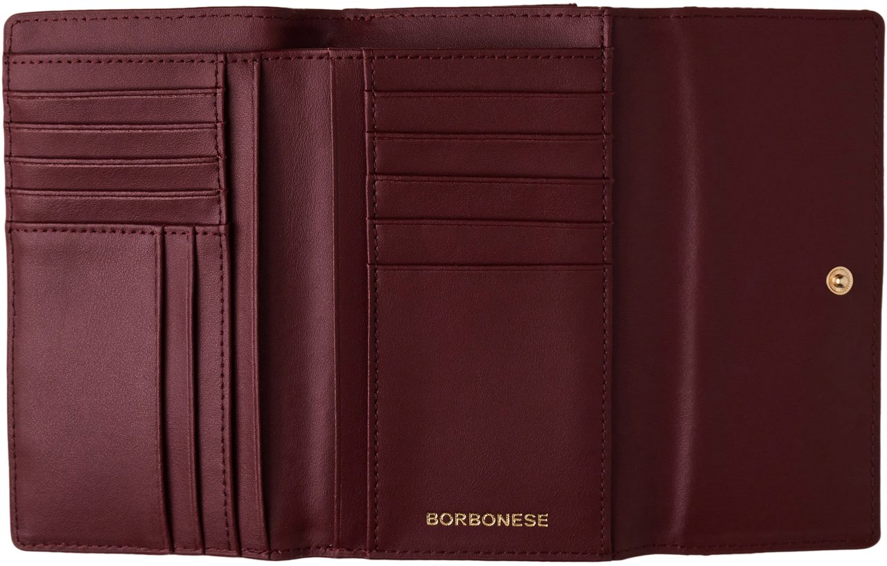 Borbonese MEDIUM WALLET Rood