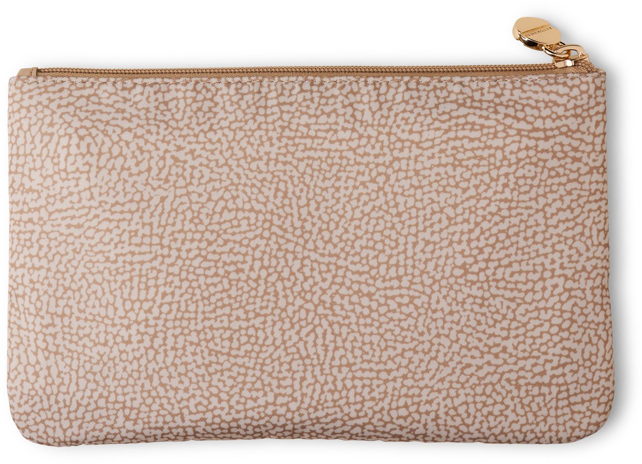 Borbonese CLASSIC DOCUMENT HOLDER POUCH Beige