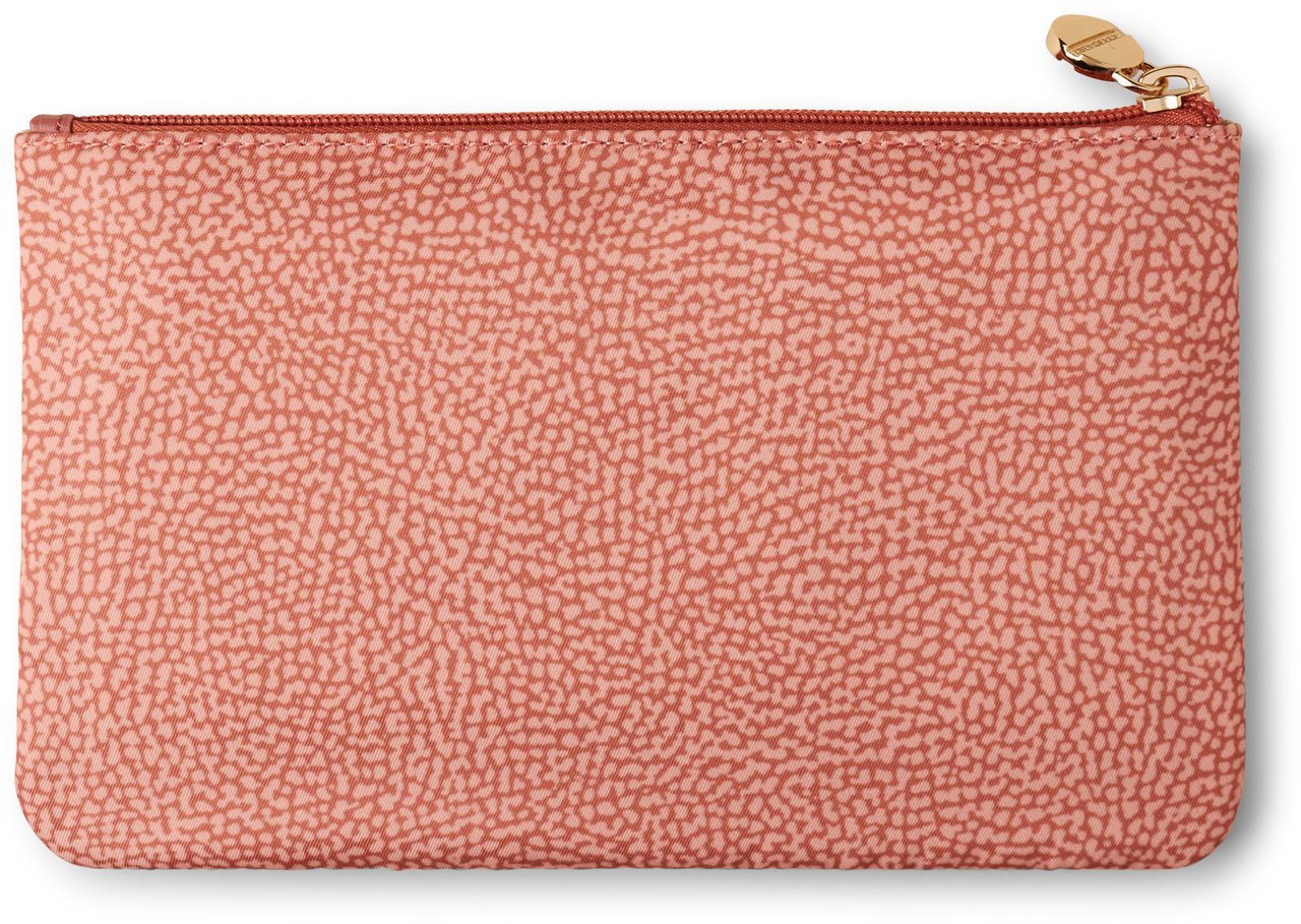 Borbonese CLASSICA FLAT POUCH Roze