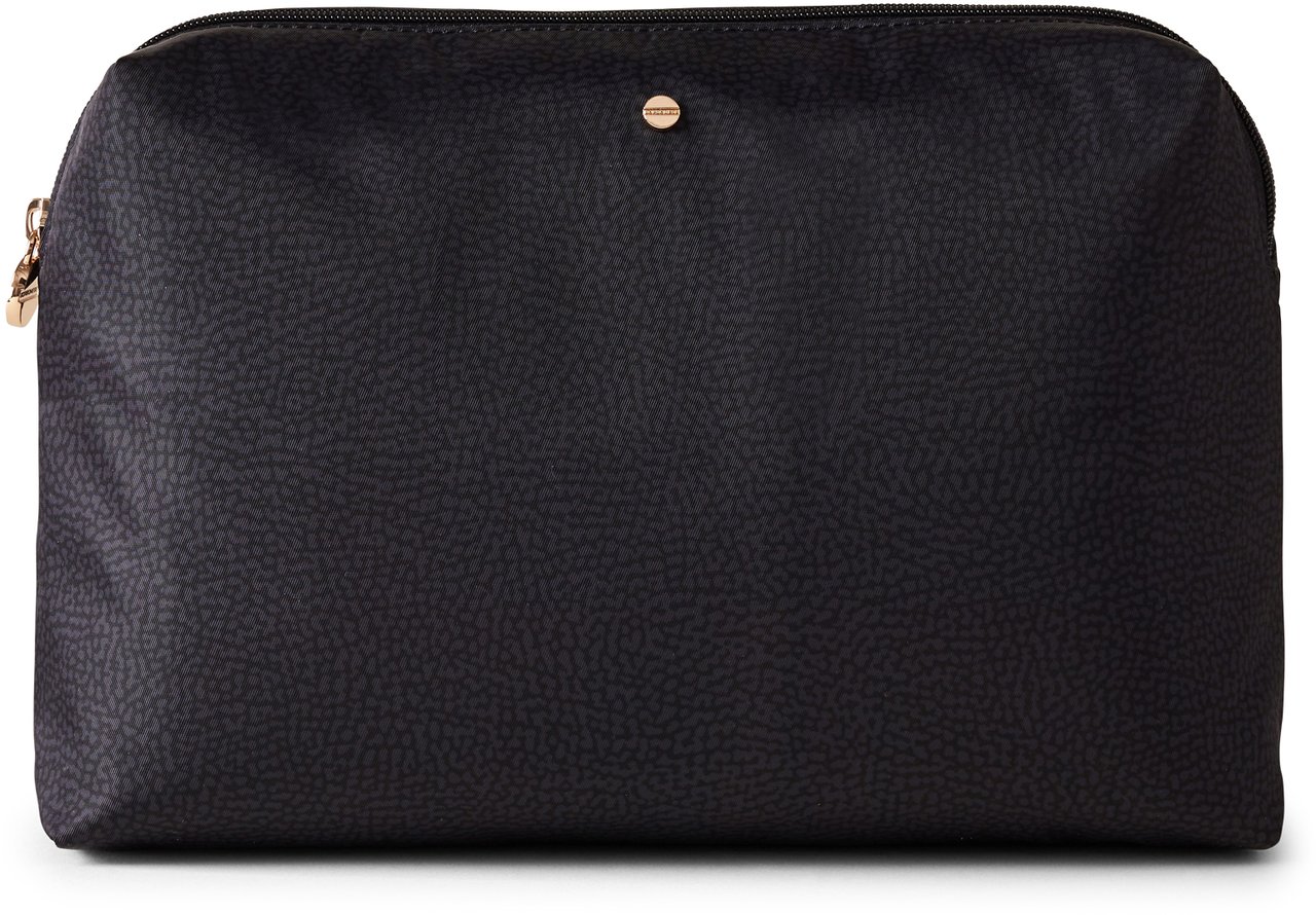 Borbonese MEDIUM BEAUTY CASE Zwart