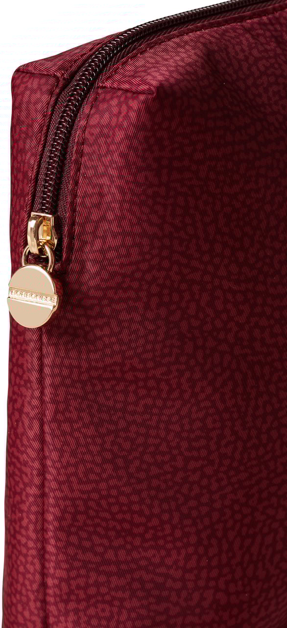 Borbonese MEDIUM BEAUTY CASE Rood