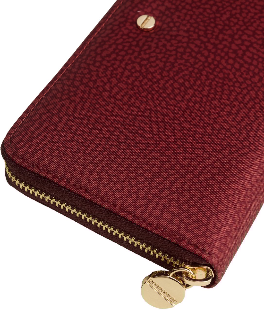 Borbonese LARGE ZIP-AROUND WALLET Rood