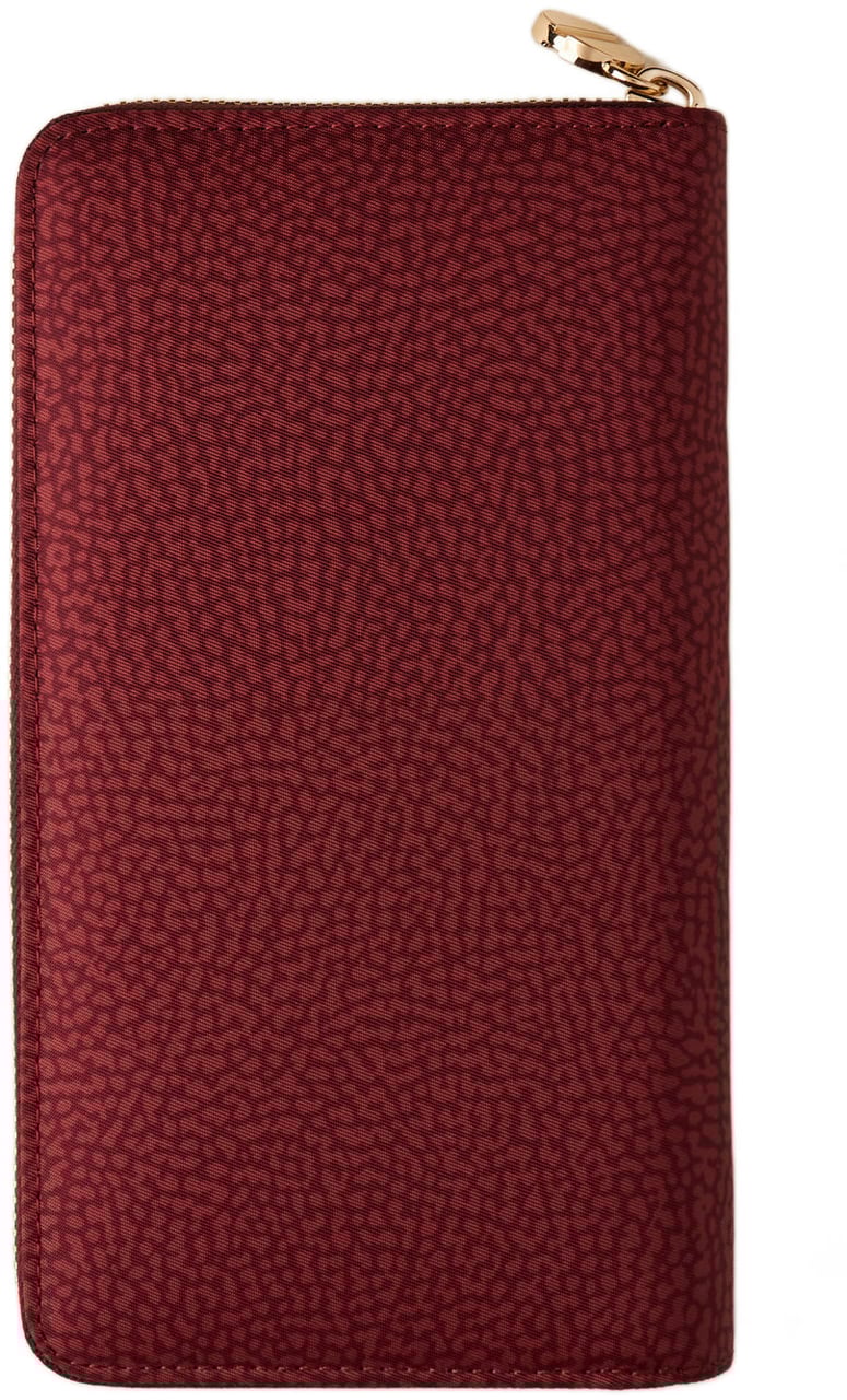 Borbonese LARGE ZIP-AROUND WALLET Rood